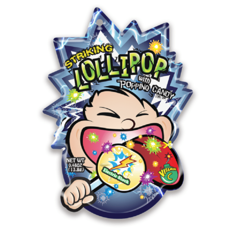 Striking Lollipop Popping Candy Electric Shocks 13.8G