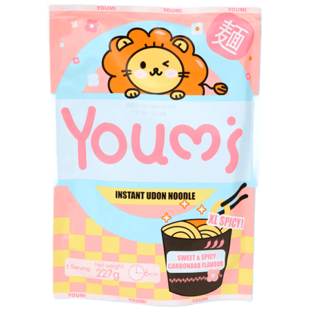 Youmi Instant Udon Sweet & Spicy Carbonara Noodles 237G