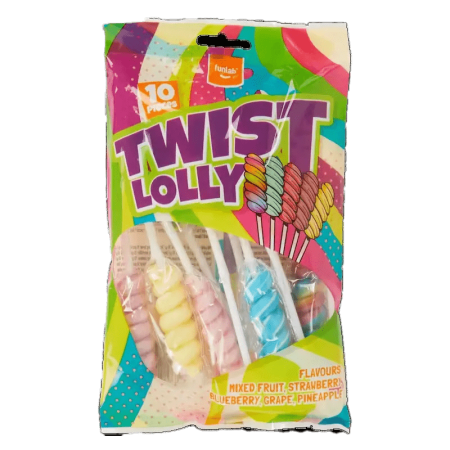 Funlab Twist Lolly Flavours 10 pieces