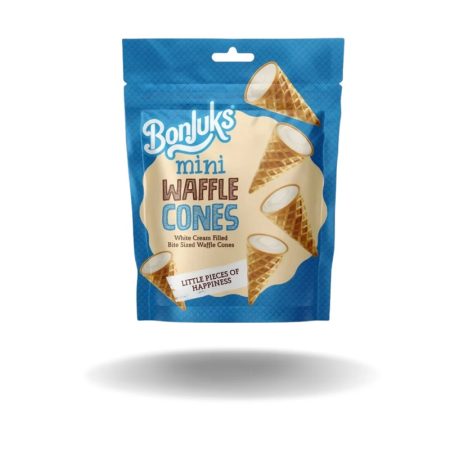 Bonjuks Mini Waffle Cones White 50GR