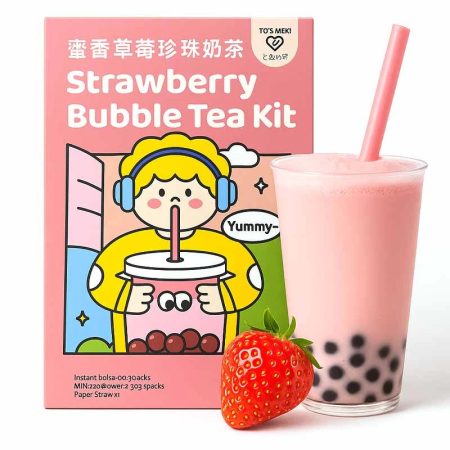 Strawberry Bubble Tea Kit 255GR TAIWAN