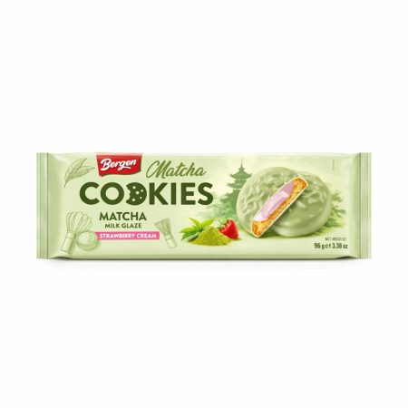 Matcha Strawberry Flavour Cookies 128GR