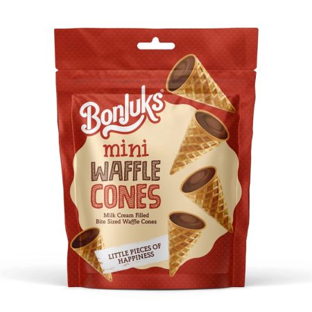 Bonjuks Mini Waffle Cones Chocolate 50GR